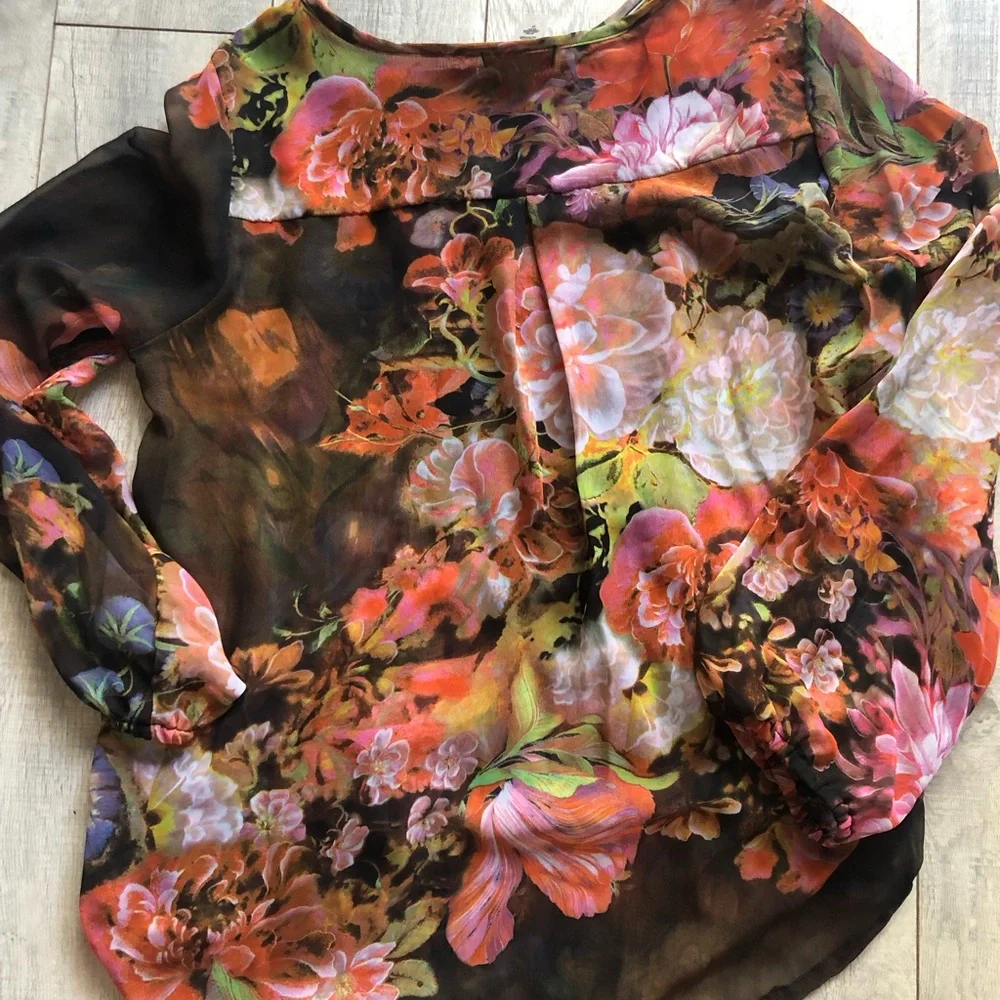 Cocomo woman Large, sheer top multicolor - Picture 3 of 5